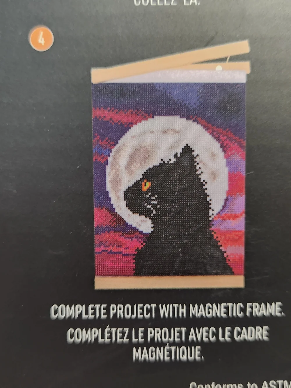 MAKE MARKET Glow-in-the-Dark Black Cat Diamond Art Kit